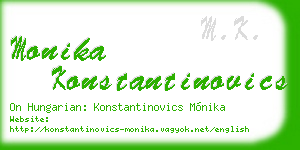 monika konstantinovics business card